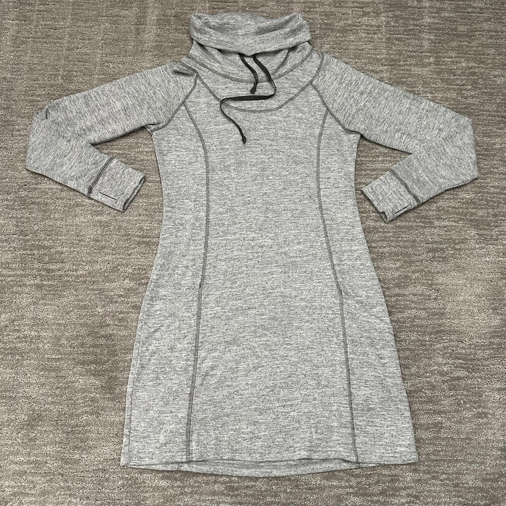 Kuhl Heather Gray Long-Sleeve Cowl Neck Dress